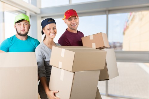 Protected property and safe working area during removals