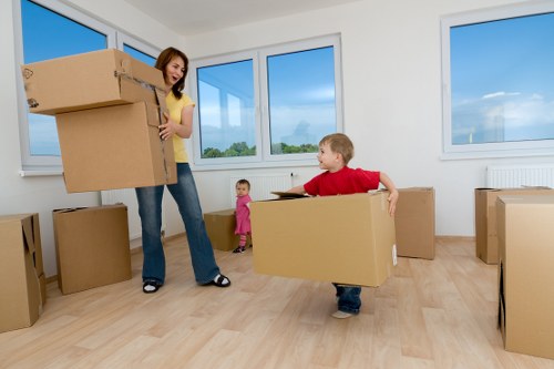 Professional man with a van handling a house move in Richmonduponthames
