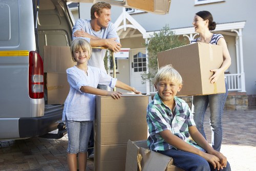 Charity donation items prepared during a Richmond upon Thames move