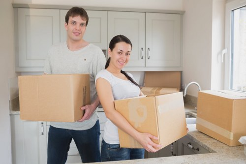 Professional moving van transporting furniture in Richmond upon Thames